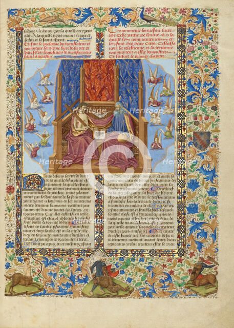 The Trinity, about 1440-1450. Creator: Master of the Oxford Hours.