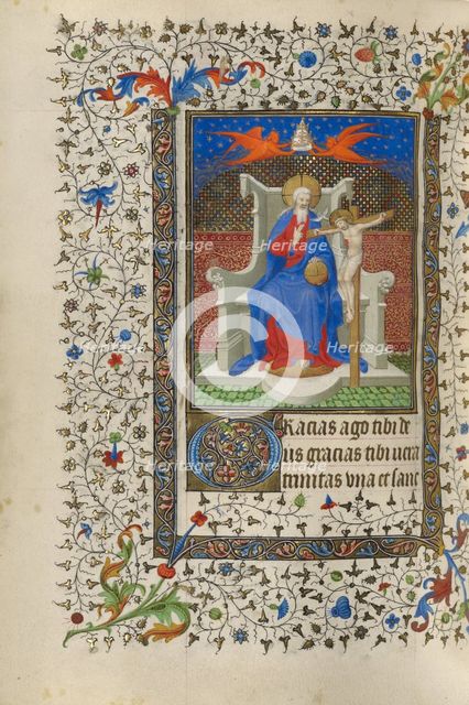 The Trinity; Book of Hours, about 1415-1420. Creators: Boucicaut Master, Workshop of the Boucicaut Master.