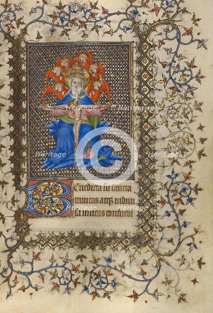 The Trinity; Book of Hours, about 1410. Creator: Unknown.