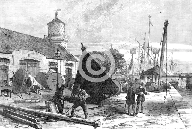 The Trinity Buoy Wharf, Blackwall, 1868. Creator: Mason Jackson.