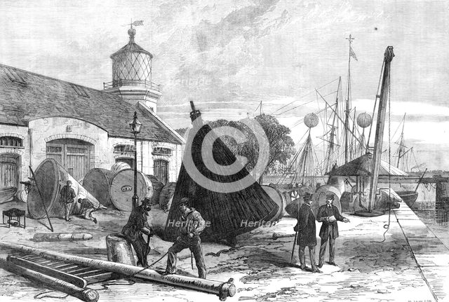 The Trinity Buoy Wharf, Blackwall, 1868. Creator: Mason Jackson.
