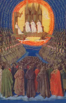 The Trinity In its Glory c1455, (1939). Artist: Jean Fouquet