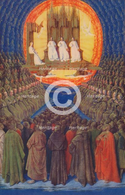 'The Trinity In its Glory', c1455, (1939). Artist: Jean Fouquet.