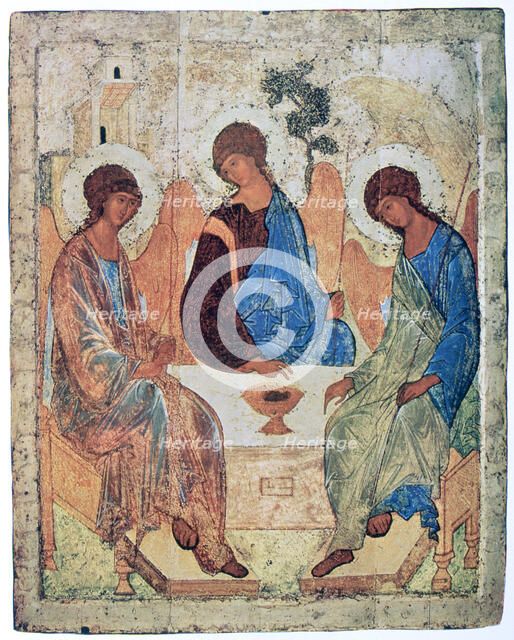 'The Trinity of Roublev', c1411. Artist: Andrey Rublyov
