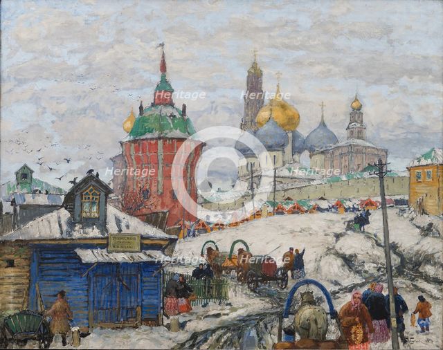 The Trinity Lavra of St. Sergius, 1916. Creator: Gorbatov, Konstantin Ivanovich (1876-1945).