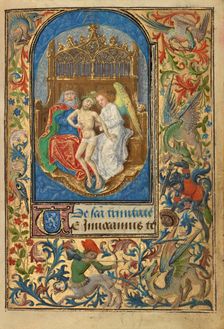The Trinity; Prayer Book of Charles the Bold, 1469. Creator: Lieven van Lathem