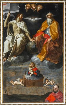 The Trinity with the Madonna of Loreto and the donator cardinal Antonio Maria Gallo, 1603-1604. Creator: Reni, Guido (1575-1642)