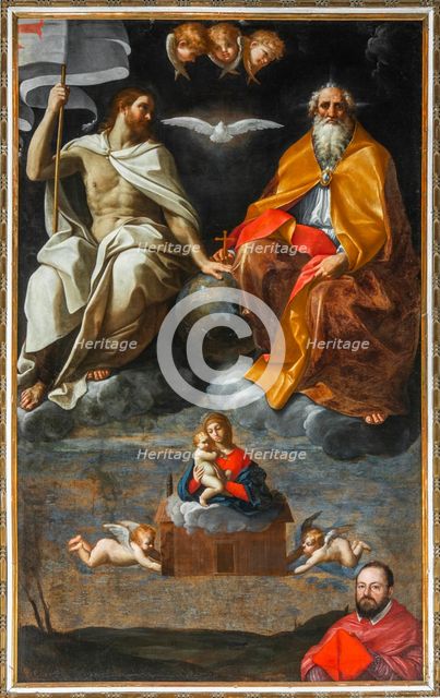 The Trinity with the Madonna of Loreto and the donator cardinal Antonio Maria Gallo, 1603-1604. Creator: Reni, Guido (1575-1642).