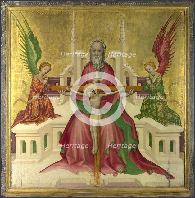 The Trinity with Christ Crucified, c.1410. Artist: Austrian master (active ca. 1440-1450)