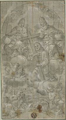 The Trinity with Christ Bearing the Cross, n.d. Creator: Raffaello Vanni