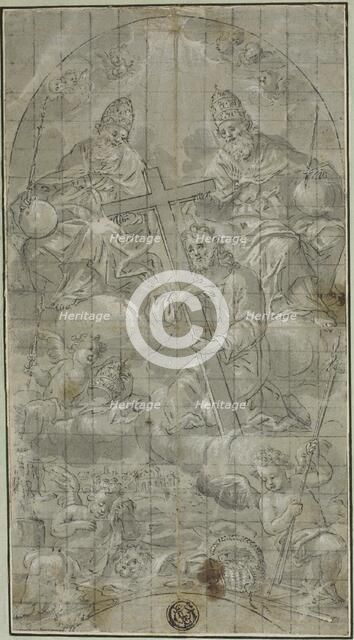The Trinity with Christ Bearing the Cross, n.d. Creator: Raffaello Vanni.