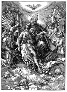 The Trinity (The Throne of Grace) 1511. Artist: Albrecht Dürer