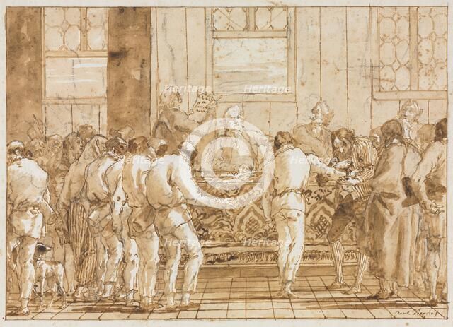 The Trial, 1790s. Creator: Giovanni Domenico Tiepolo (Italian, 1727-1804).