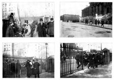 The Trial of M. Zola in Paris: scenes at the Assize Court, 1898. Creator: Gribayedoff