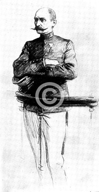The Trial of M. Zola: Major Esterhazy, 1898. Creator: Unknown.