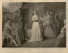 The Trial of Marie Antoinette, Queen of France, October 14, 1793. Creator: Pellegrini, Domenico (1759-1840)