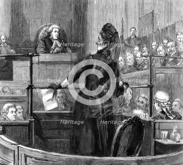 The trial of Mrs Maybrick at Liverpool, 1889. Artist: Unknown