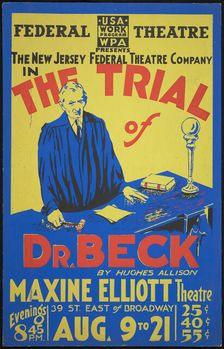 The Trial of Dr. Beck, New York, [1935]. Creator: Unknown