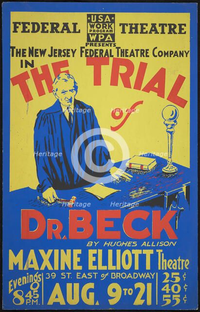 The Trial of Dr. Beck, New York, [1935]. Creator: Unknown.