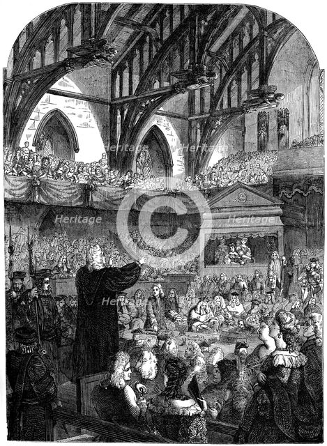 The trial of Dr Sacheverel, 18th century (19th century). Artist: Unknown