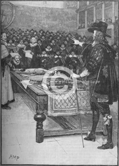 The trial of King Charles I, 1649 (1905).  Artist: Unknown.