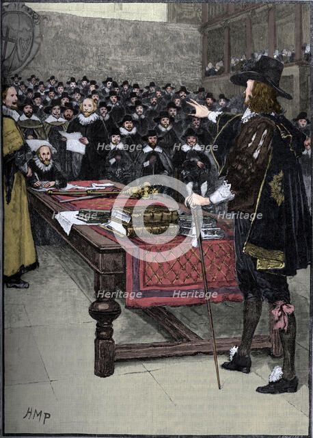 The trial of King Charles I, 1649 (1905).  Artist: Unknown.