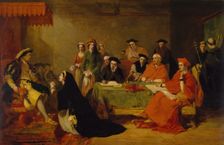 The Trial of Queen Catherine of Aragon, 1848. Creator: Henry Nelson O'Neil