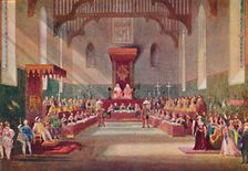 The Trial Scene in Henry VIII 1904. Artist: Frank Lloyd