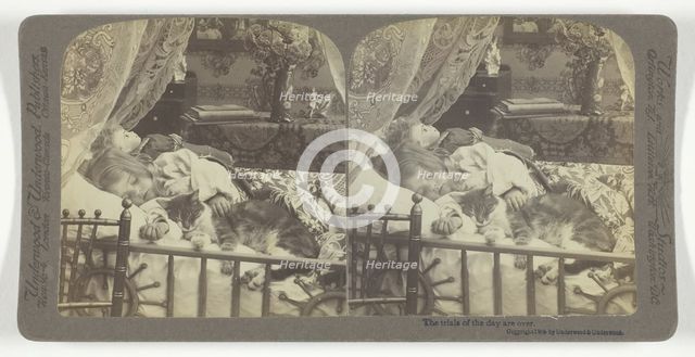 The trials of the day are over, 1905. Creator: Underwood & Underwood.