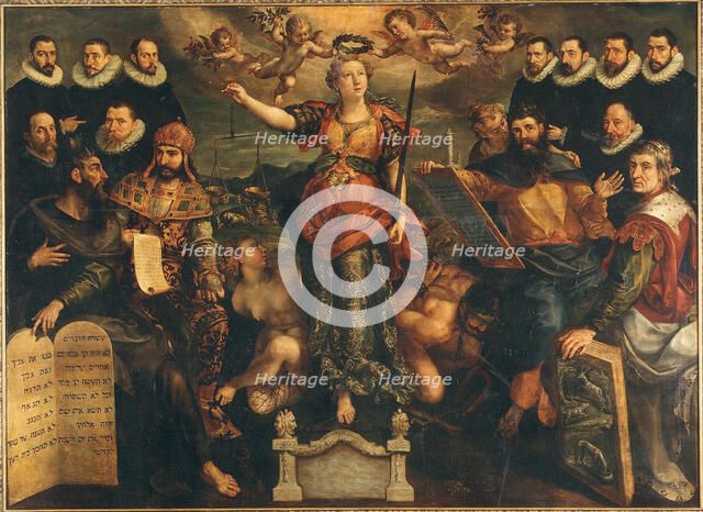 The Tribunal of the Brabant Mint in Antwerp, 1594. Creator: Vos, Maerten, de (1532-1603).