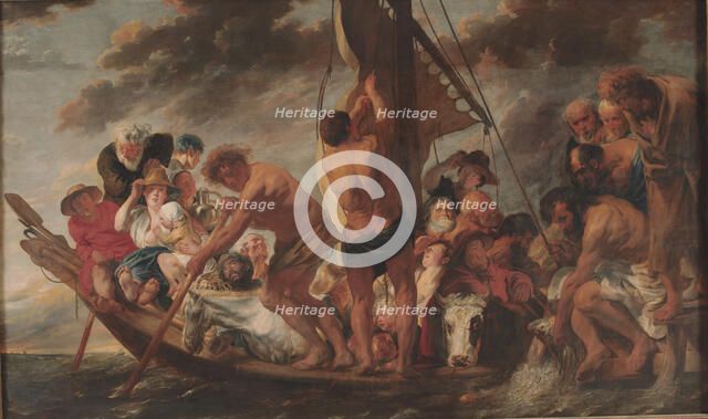 The Tribute Money, Peter Finding the Silver Coin in the Mouth of the Fish, 1616-1634. Creator: Jacob Jordaens.