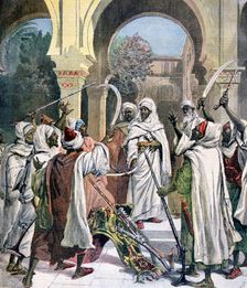 The Tribal Chiefs Swearing Fidelity to the Sultan of Morocco, 1892. Creator: Henri Meyer