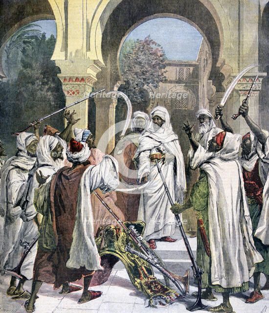 The Tribal Chiefs Swearing Fidelity to the Sultan of Morocco, 1892. Creator: Henri Meyer.