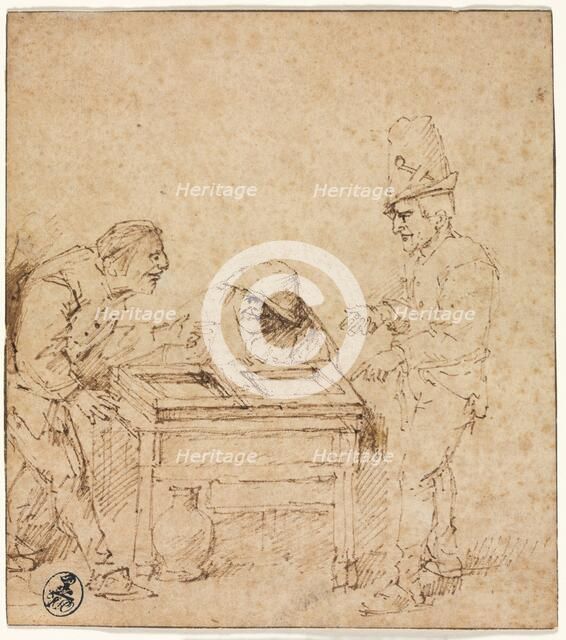 The Tric-Trac Players, c. 1660. Creator: Philips de Koninck (Dutch, 1619-1688).