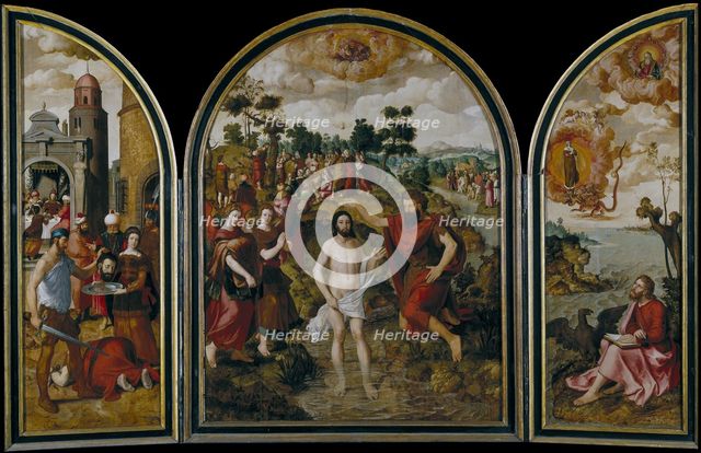 The triptych of Saint John the Baptist, 1549. Artist: Pourbus, Pierre (1524-1584)