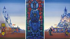 The Triptych St. Joan of Arc: The Maid at the Stake. Eternal Mother. Vigil of Prayer, 1931. Creator: Roerich, Nicholas (1874-1947)