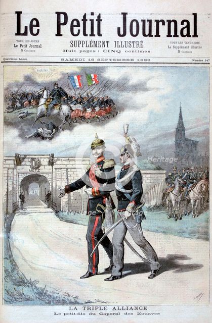 The Triple Alliance, Germany, Austria-Hungary, and Italy, 1894. Artist: Henri Meyer