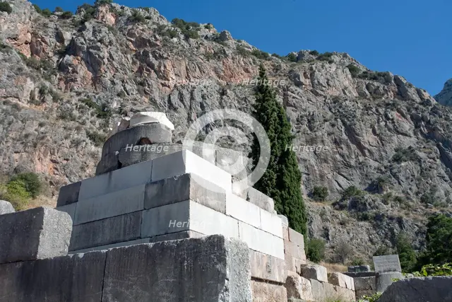 The Tripod of Palataea, Delphi, Greece. Creator: Samuel Magal.