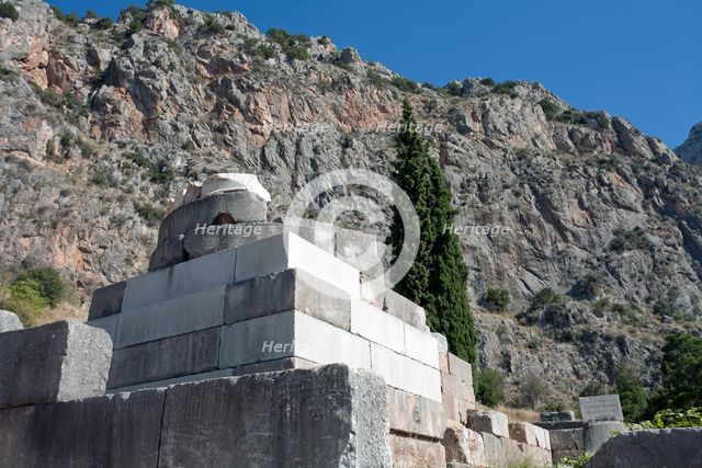 The Tripod of Palataea, Delphi, Greece. Creator: Samuel Magal.