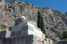 The Tripod of Palataea, Delphi, Greece. Creator: Samuel Magal