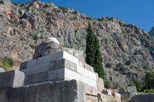 The Tripod of Palataea, Delphi, Greece. Creator: Samuel Magal