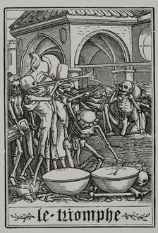 The Triumph - Bones of all the dead, 1538, (1877). Creators: Unknown, Hans Holbein the Younger