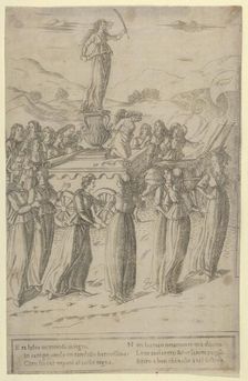 The Triumph of Chastity, ca. 1480-90. Creator: Francesco Rosselli