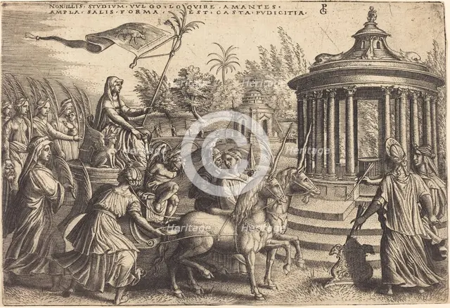 The Triumph of Chastity, c. 1539. Creator: Georg Pencz.