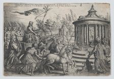 The Triumph of Chastity on Love, from the Triumphs of Petrarch. Creator: Georg Pencz