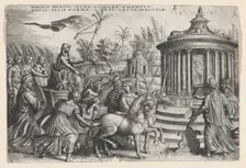 The Triumph of Chastity on Love, from the Triumphs of Petrarch. Creator: Georg Pencz