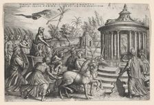 The Triumph of Chastity on Love, from the Triumphs of Petrarch. Creator: Georg Pencz