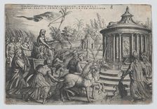 The Triumph of Chastity on Love, from the Triumphs of Petrarch. Creator: Georg Pencz