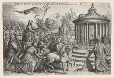 The Triumph of Chastity on Love, from the Triumphs of Petrarch. Creator: Georg Pencz