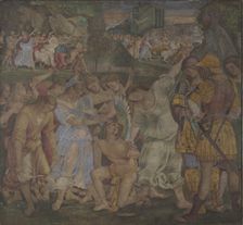 The Triumph of Chastity: Love Disarmed and Bound (Frescoes from Palazzo del Magnifico, Siena), 1509. Artist: Signorelli, Luca (ca 1441-1523)